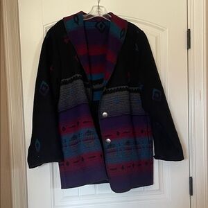 WESTERN THEME ~Multicolor Patterned Women's Blazer